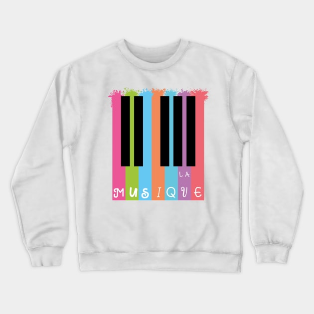 LA Musique Crewneck Sweatshirt by GraphicBazaar